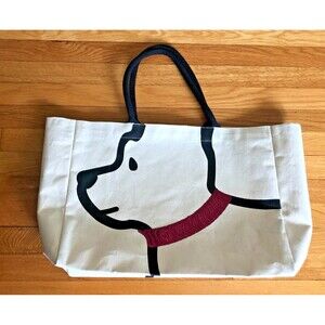 Twos Company Dog Ear Tote Bag Canvas Pink Sequin Collar My Best Friend